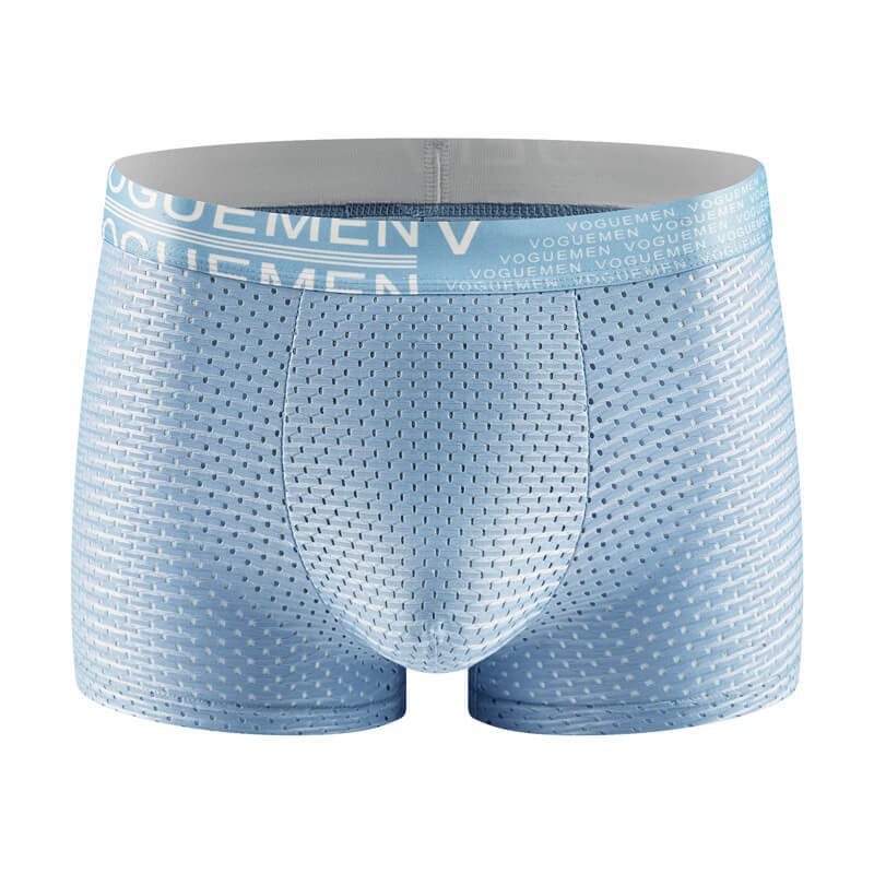 3PCS Ice Silk Mesh Vogue Men Boxers 1