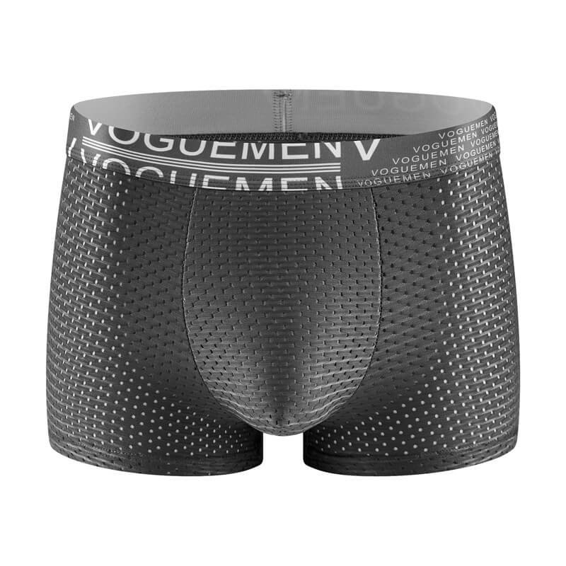 3PCS Ice Silk Mesh Vogue Men Boxers