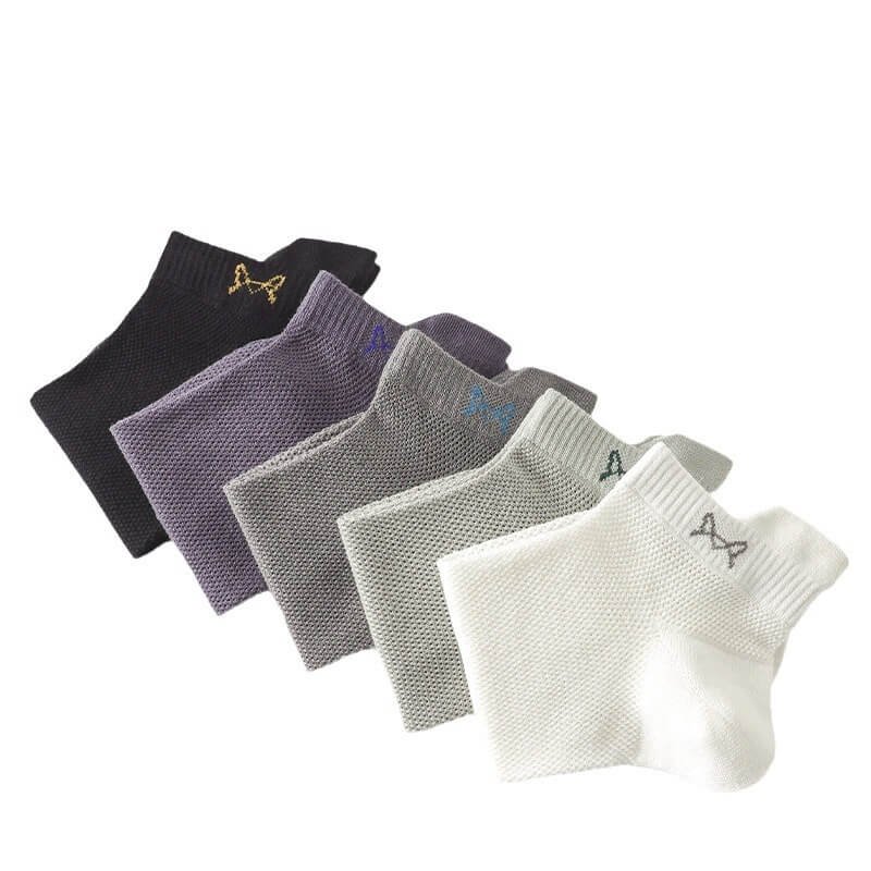 Men’s Cotton Mesh Boat Socks 5 Pics (1)