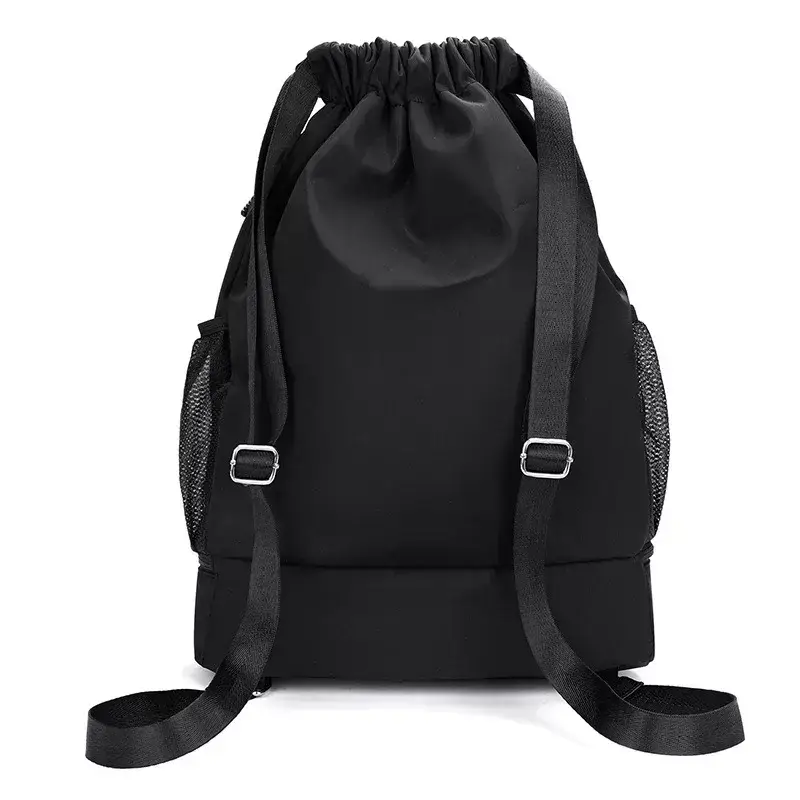 Multi-Purpose Drawstring Sports Backpack with Shoe Storage Lightweight Travel Gym Bag